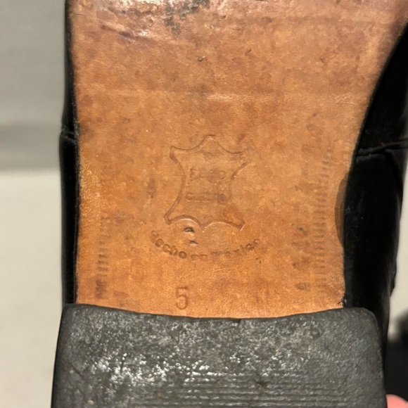 Black Leather Chelsea Ankle Boots Womens size 5 made in Mexico - Picture 7 of 10